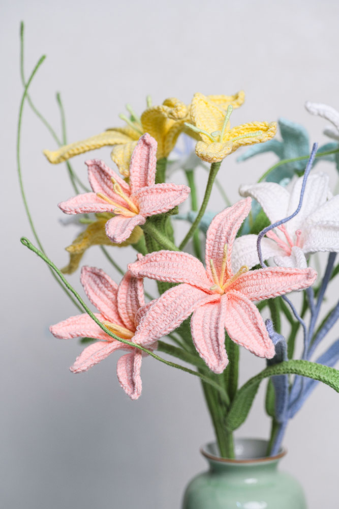 Hand-crocheted Rain Lily Flower - Image 2