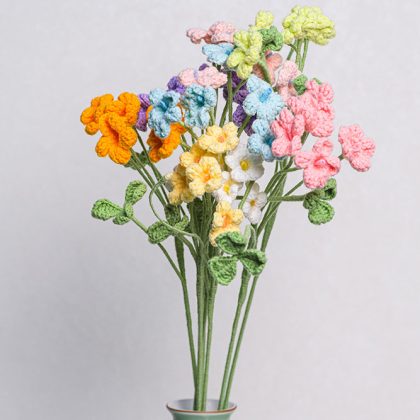 Hand-crocheted Sourgrass Flower