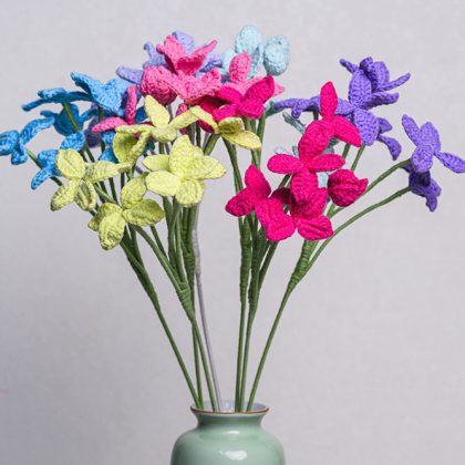 Hand-crocheted Fringe Flower