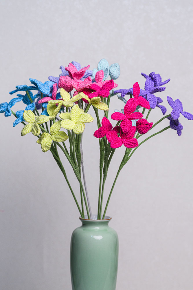 Hand-crocheted Fringe Flower