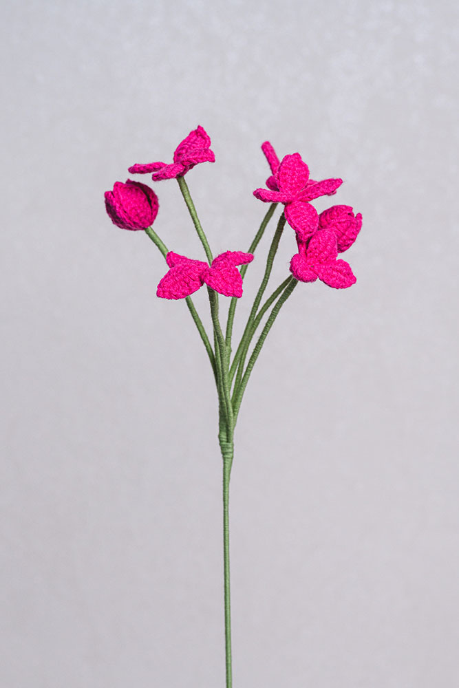 Hand-crocheted Fringe Flower - Image 3