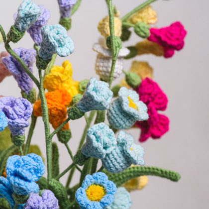 Hand-crocheted Freesia Flower