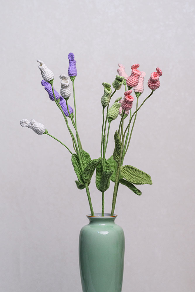 Hand-crocheted Pitcher Plants Flower - Image 2