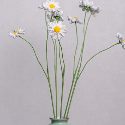 Hand-crocheted Mini Chrysanthemum Flower