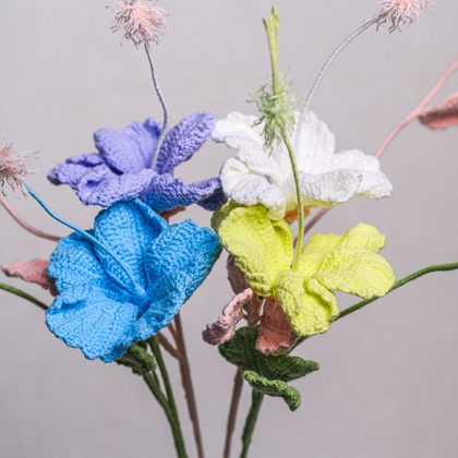 Hand-crocheted Hibiscus Flower