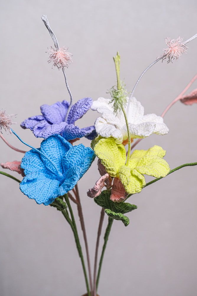 Hand-crocheted Hibiscus Flower