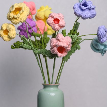 Hand-crocheted Lantern Lily Flower