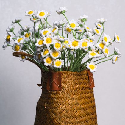 Hand-crocheted Multi-Head Mini Chrysanthemum Flower