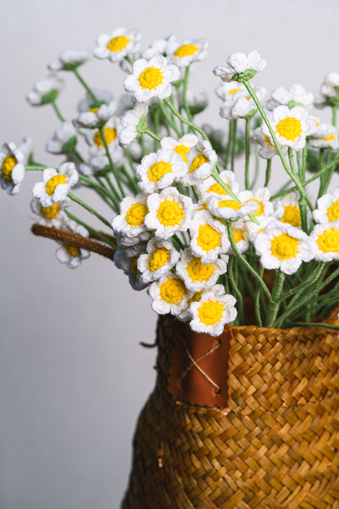 Hand-crocheted Multi-Head Mini Chrysanthemum Flower - Image 3