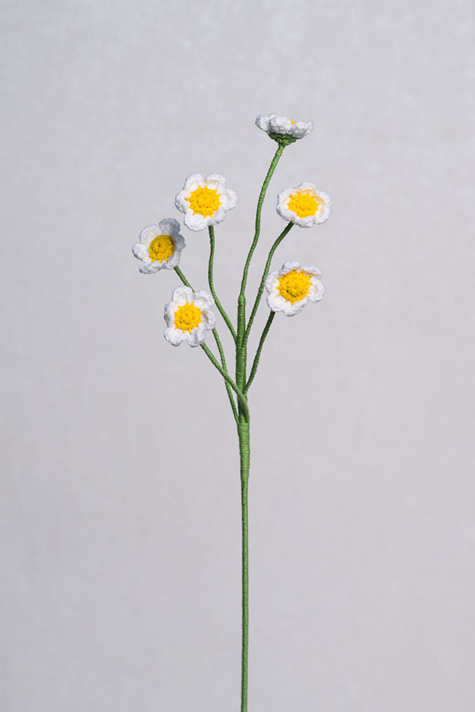 Hand-crocheted Multi-Head Mini Chrysanthemum Flower - Image 4