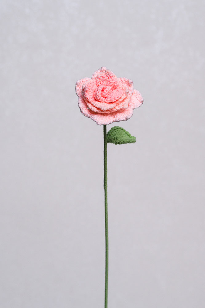 Hand-crocheted Pointed Rose Flower - Image 3