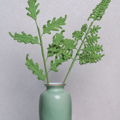 Hand-crocheted Large Fern Leaf