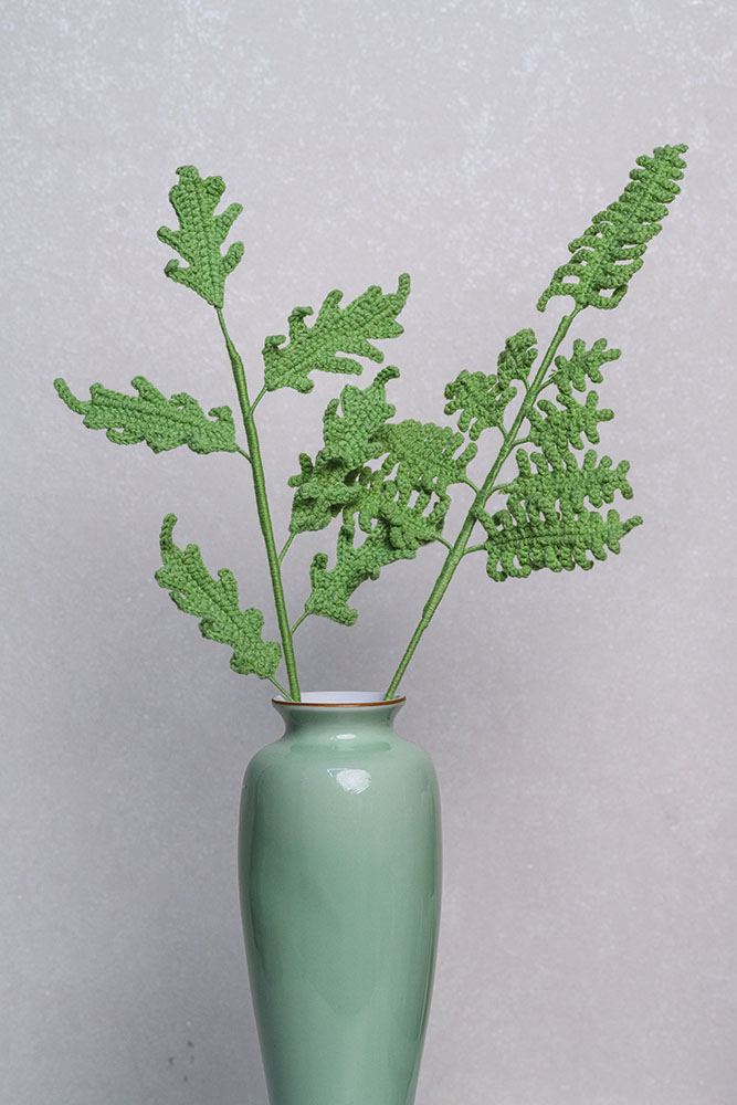 Hand-crocheted Large Fern Leaf