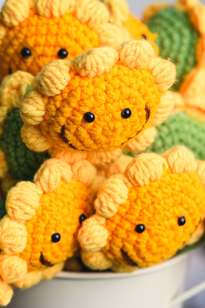 Hand-crocheted Sunflower Flower - Image 3