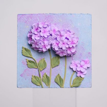 Handmade Clay Flower Fridge Magnet – Elegant Decorative Gift for Home & Kitchen مغناطيس ثلاجة على شكل زهرة من الصلصال اليدوي – هدية أنيقة للمنزل والمطبخ